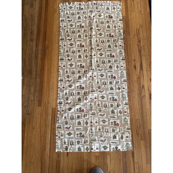 Vintage 80s Fabric Lot 3 Cotton Floral Country Kitchen Quilt Craft Cutter Pieces - Picture 6 of 10